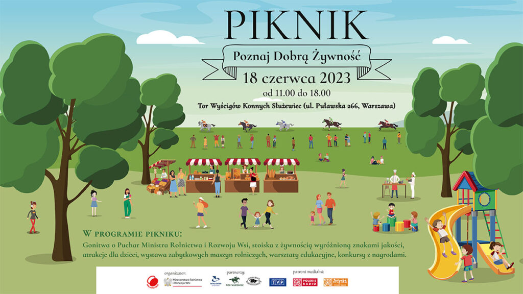 Zajawka informująca o Pikniku Poznaj Dobrą Żywność