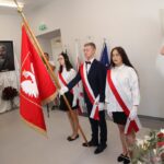 Poczet sztandarowy podczas akademii