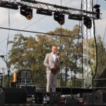 Wójt Gminy zabiera głos podczas dożynek