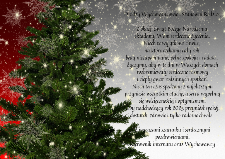 Życzenia internat