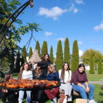 Uczniowie podczas ogniska integracyjnego 6