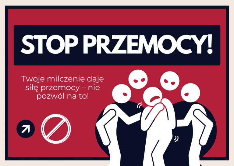 Plakat stop przemocy