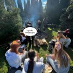 Uczniowie podczas ogniska integracyjnego 14