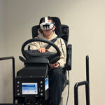 Uczeń podczas aktywności z użyciem VR