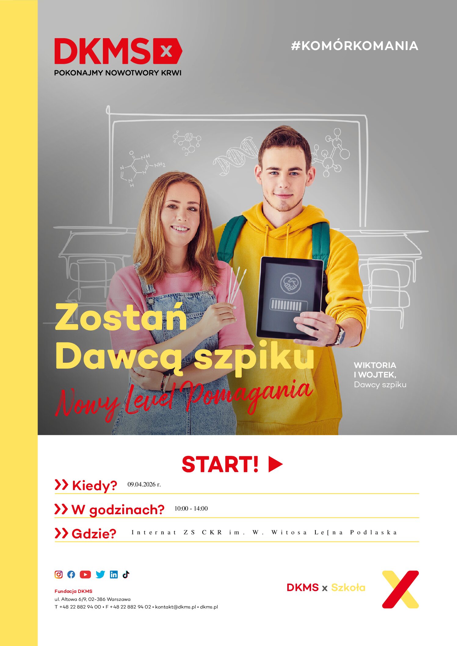Zostań potencjalnym dawcą szpiku – uratuj życie!