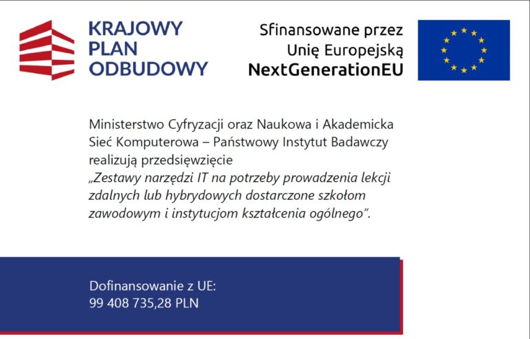 Plansza informująca o KPO
