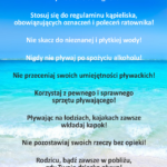 Ulotka o zagrożeniach nad wodą