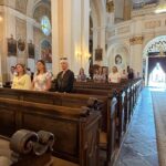 Dyrekcja i Kierownictwo szkoły podczas Mszy Św.